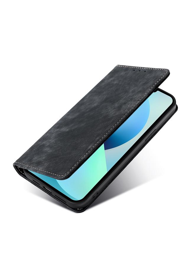 اس-توب جراب هاتف Realme C33 4G RFID مضاد للسرقة مصنوع من الجلد المغناطيسي - Image 3