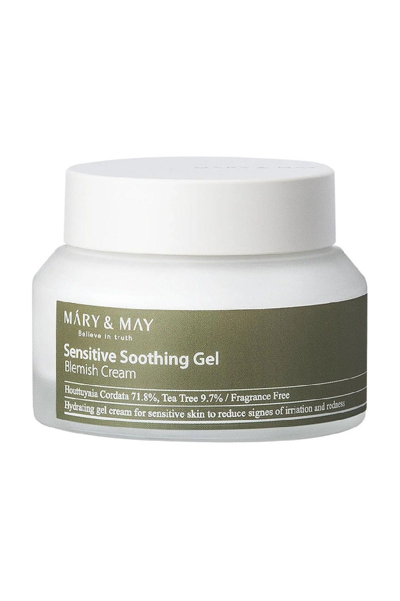 MARY & MAY Máry & May Sensitive Soothing Gel Cream - Light Gel for Sensitive Skin 70g - Image 1