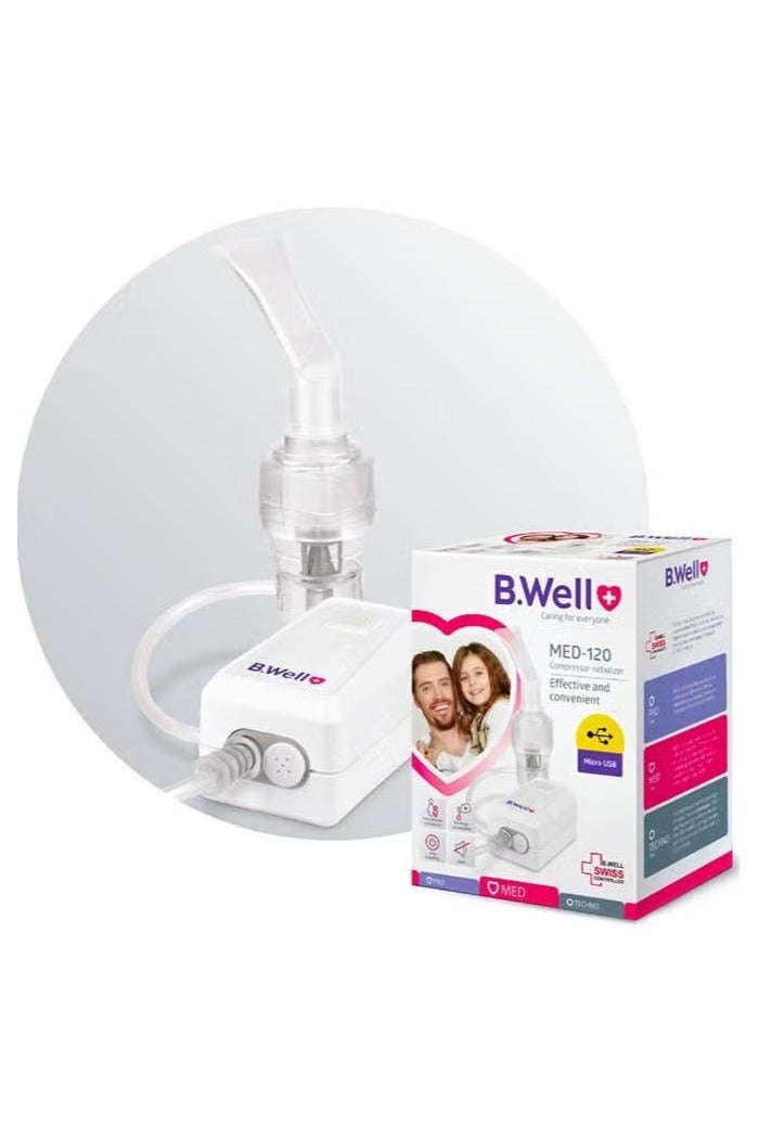 B.Well Swiss جهاز نيبولايزر كومبريسور MED‑120