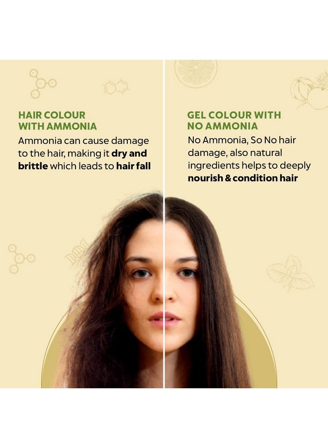 Indus Valley Damage Free Natural Gel Hair Colour For Women | Ammonia & Ppd Free Organic Hair Colour With 100% Grey Coverage, Long Lasting Conditioning Hair Color | Dark Brown 3.00-220 Ml - Image 4