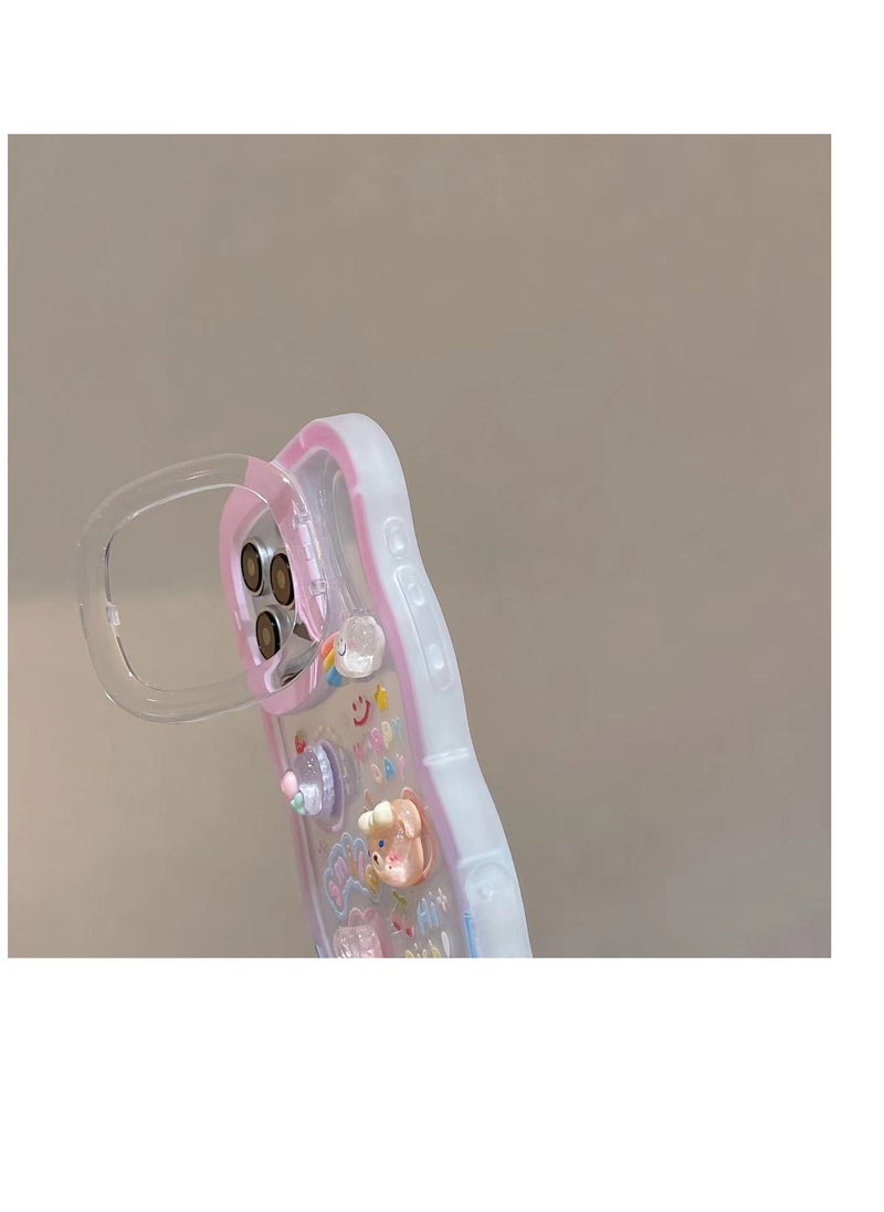 Generic - Mobile Phone Case Apple 11 pro max Protective Case Girls Anti-fall Watching Drama Stand Stand High-grade Cute Style - Image 1