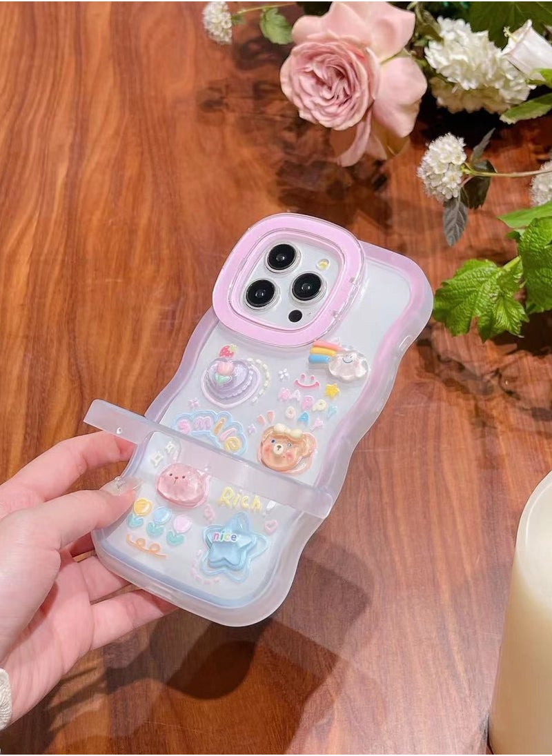 Generic - Mobile Phone Case Apple 11 pro max Protective Case Girls Anti-fall Watching Drama Stand Stand High-grade Cute Style - Image 1