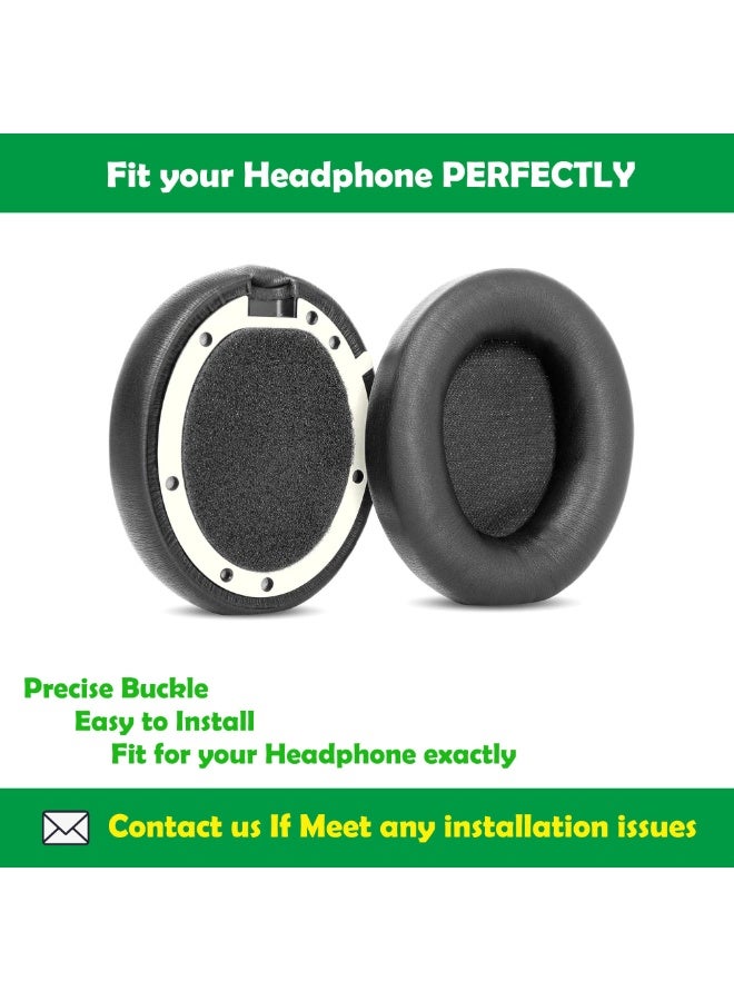 1 Pair Replacement Ear Pads for Beats Studio pro,High-Density, Shock-Absorbing Foam,Protein Leather,Doesn't fit Any Other Studio Models (Black) - Image 3