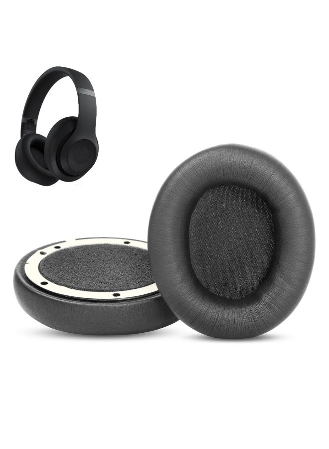 1 Pair Replacement Ear Pads for Beats Studio pro,High-Density, Shock-Absorbing Foam,Protein Leather,Doesn't fit Any Other Studio Models (Black) - Image 1