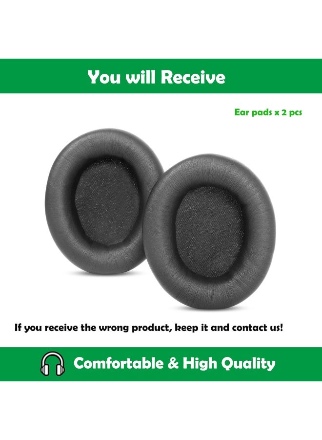 1 Pair Replacement Ear Pads for Beats Studio pro,High-Density, Shock-Absorbing Foam,Protein Leather,Doesn't fit Any Other Studio Models (Black) - Image 4