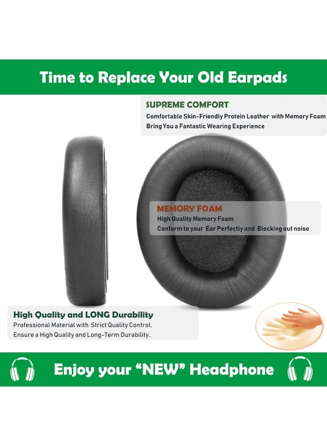 1 Pair Replacement Ear Pads for Beats Studio pro,High-Density, Shock-Absorbing Foam,Protein Leather,Doesn't fit Any Other Studio Models (Black) - Image 5