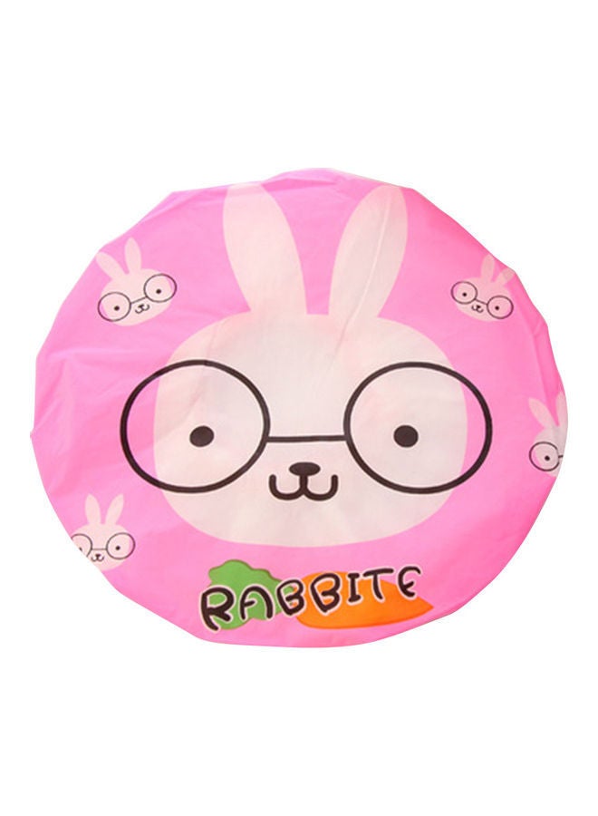 NIBEMINENT Cute Rabbit Cartoon Waterproof Shower Cap Multicolor 30 x 30cm - Image 1