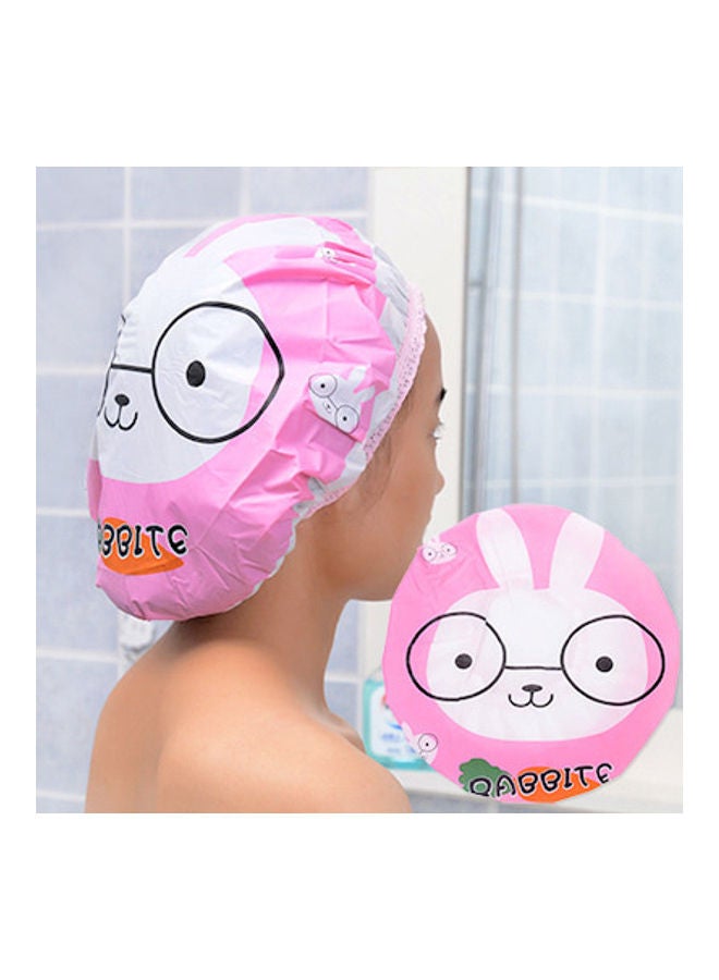 NIBEMINENT Cute Rabbit Cartoon Waterproof Shower Cap Multicolor 30 x 30cm - Image 3