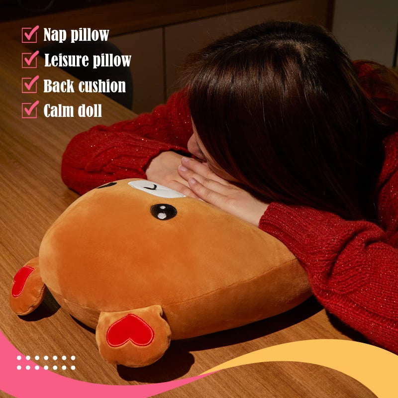 CozyWorld دب محشو من كوزي وورلد، وسادة محشوة من الحيوانات المحنطة، دب رومانسي لطيف مع زهرة ورد، أحبك، هدايا عيد الحب للفتيات والنساء والصديقات - Image 4