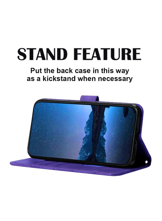 S-TOP Case For iPhone 16 Crossbody 3D Embossed Flip Leather Phone Case - Image 4