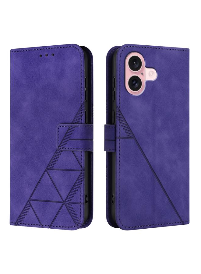 S-TOP Case For iPhone 16 Crossbody 3D Embossed Flip Leather Phone Case - Image 2