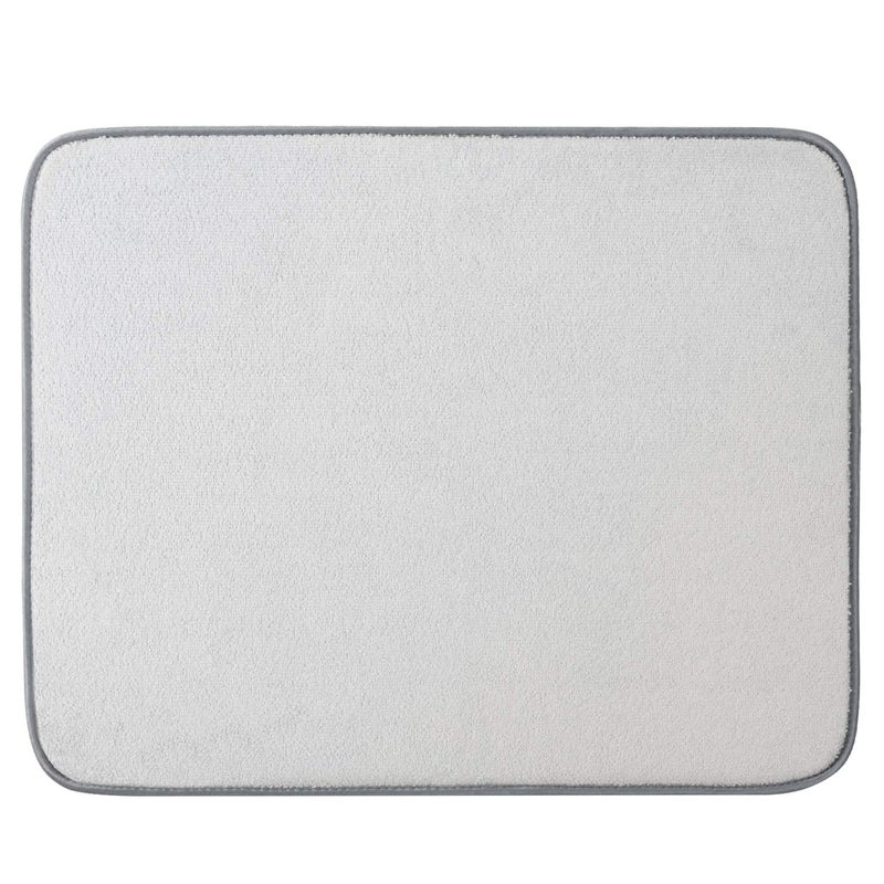 SUBEKYU Dish Drying Mat for Kitchen 2 Pack, Ultra Absorbent Microfiber Dishes Drainer Mats by Subekyu,19.2 by 15.8 Inch(Rhombus) - Image 2