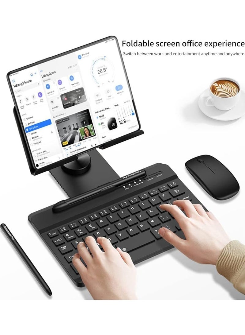 Folding Bracket Compatible with Samsung Galaxy Z Fold 6 5G Bluetooth keyboard Holder Desk Rotation Stand Desktop for Fold 6 - Image 2