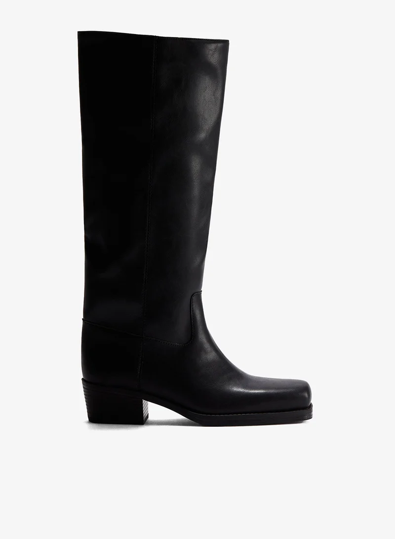 اتش اند ام بووت بايكر بطول الركبة