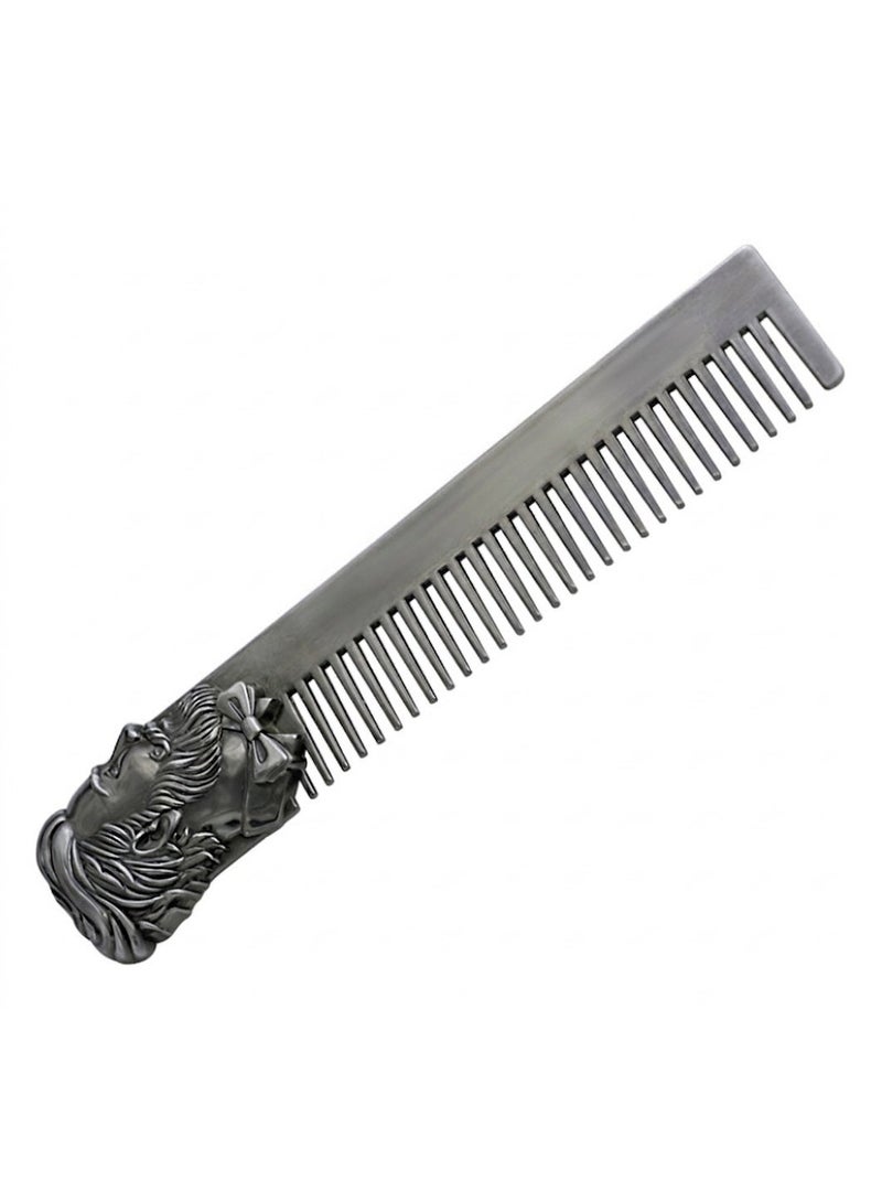Professional Stainless Steel Beard Comb and Hair Grooming Tool for Men - Image 1