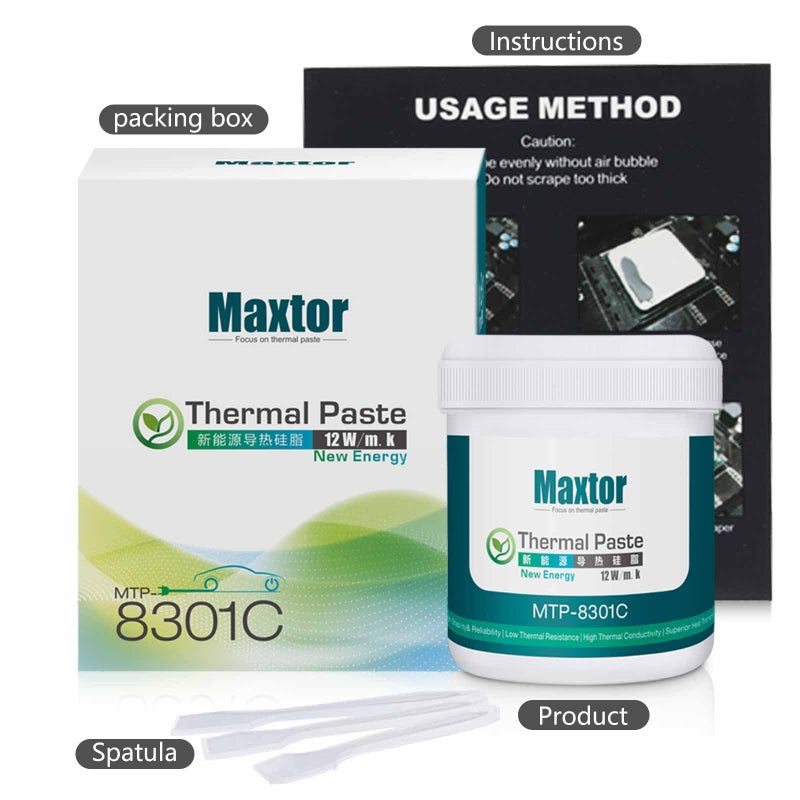 Maxtor MTP-8301C 150g High Performance Thermal Compound Paste, Heatsink Paste, Thermal Conductive Grease for CPU GPU Cooler LED IC PS4 Xbox Chipset Ovens - Image 5