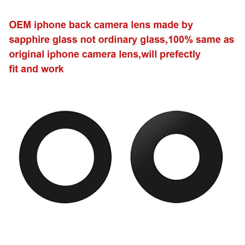 Perzework OEM Rear Back Camera Glass Lens Replacement for iPhone 13 and iPhone 13 mini with Pre-Installed Adhesive and Repair Tool Kit - Image 3