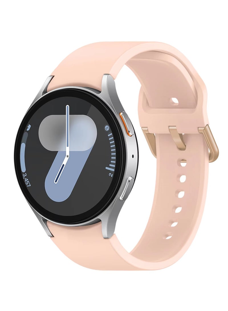 HEXABEX Silicone Strap 20mm Band Compatible with Samsung Galaxy Watch 7/ Watch FE/ Watch 6 / Watch 5 / Watch 4 / Active 2 Pink - Image 1