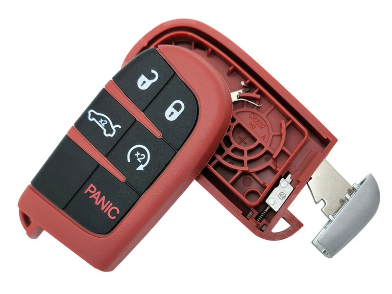 Muxkenper Remote Smart Key Fob Shell Case Fit for Dodge Charger Challenger Dart Durango Jeep Grand Cherokee Chrysler 300 Keyless Entry Replacement Car Key Cover with Screwdriver (5 Buttons-re) - Image 5