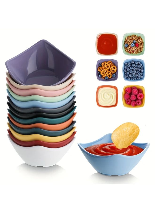 2 Pcs Big Red Snack Plates Reusable Multipurpose Serving Dishes For Party Family Gathering - Image 1