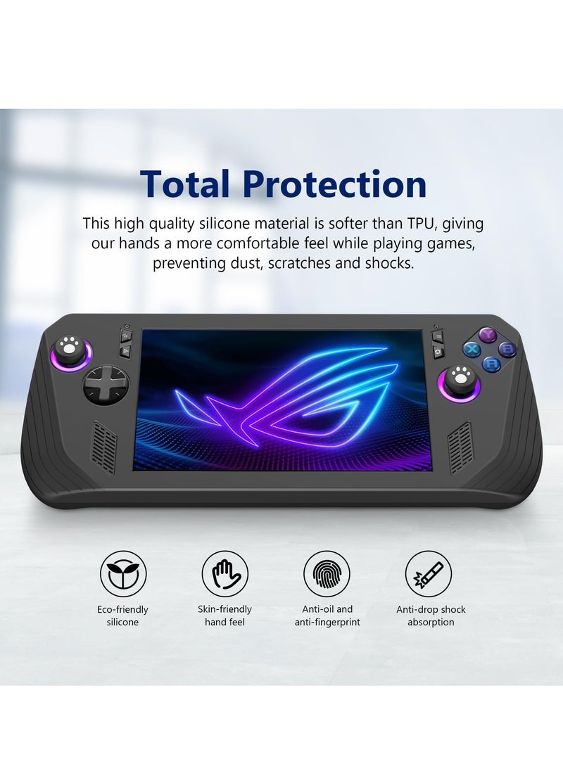 ماركة غير محددة - شل متوافق مع ASUS ROG Ally X السلس لصق حماية ضد الصدمات والخدش أدى البصرية شل متوافق مع ASU ROG Ally X ( أسود ) - Image 1