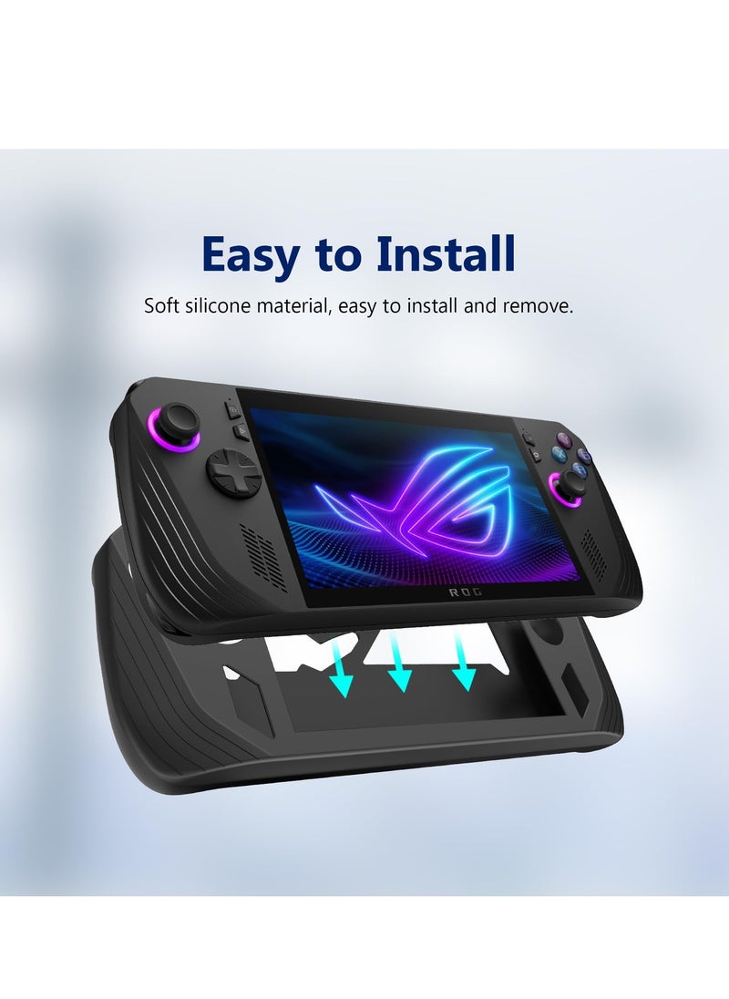 ماركة غير محددة - شل متوافق مع ASUS ROG Ally X السلس لصق حماية ضد الصدمات والخدش أدى البصرية شل متوافق مع ASU ROG Ally X ( أسود ) - Image 1