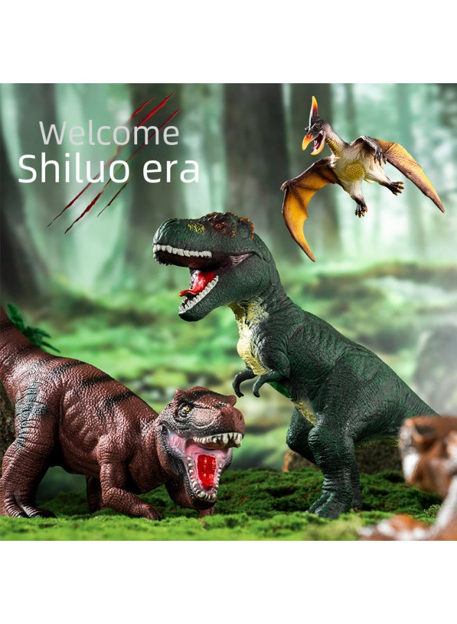 Hot Sale Children's Simulation Dinosaur Toy Flexible Glue Boy Tyrannosaurus Egg Large Animal Model Suit-Color:K20-13 Sound Vinyl Cotton-filled Gray Wrist Dragon 50*18 * 34cm/583g - Image 3