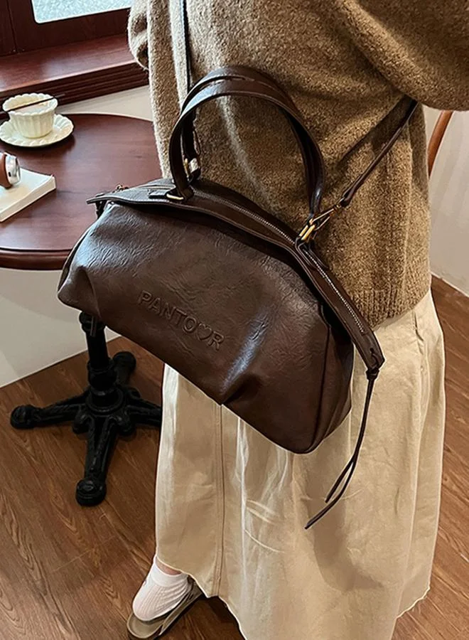 تايك تو شنطة يد سادة مع سحاب للإغلاق