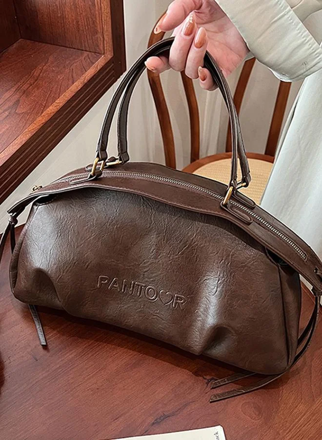 تايك تو شنطة يد سادة مع سحاب للإغلاق