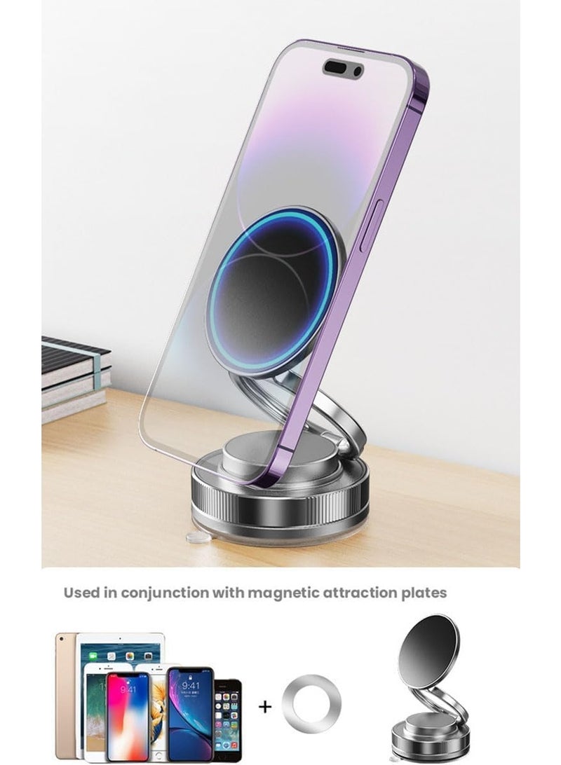 The Wave | Magnetic Phone Holder with 360° Rotation – Magnetic Car Phone Mount, Hands-Free Suction Cup Phones Holder for Car/Gym/Mirror/Shower, Car Mount Compatible with All Mobile - Image 3