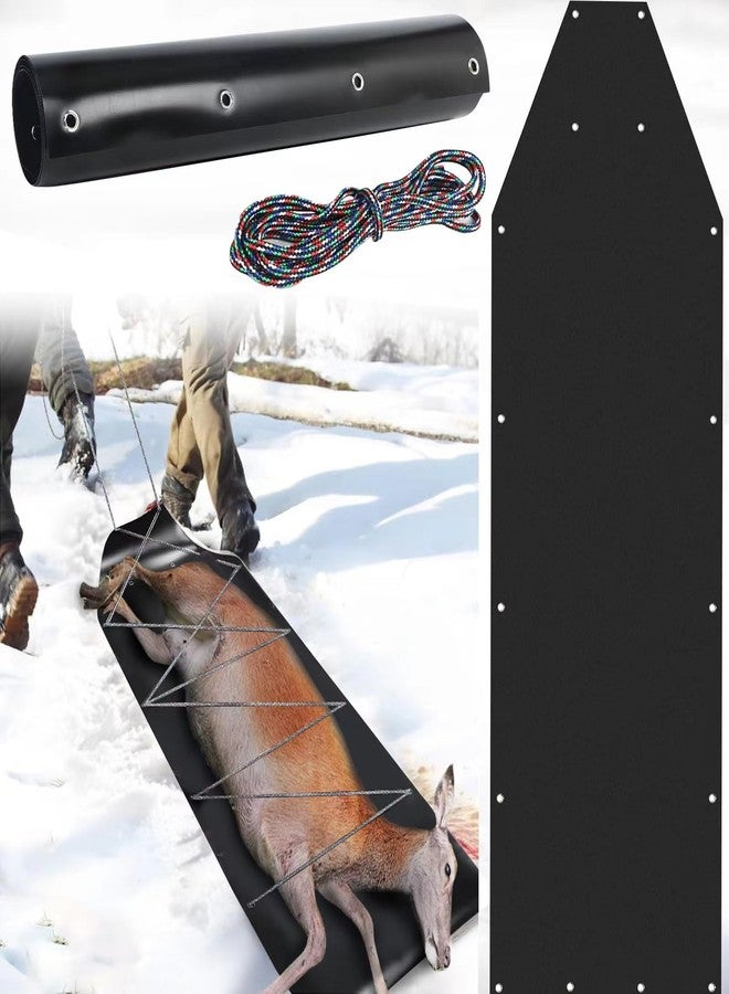 WOPPOW Deer Drag Sled Game Hauler Utility Snow Sled Deer Hunting Sled for Effortless Hauling of Ice Fishing Supplies, Firewood, Duck Hunting Gears, Fishing Equipment - Image 1