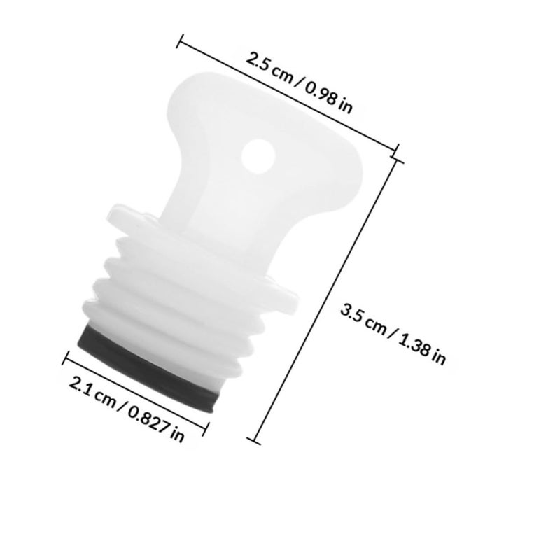 Mipcase 5pcs Rubber Hot Water Bottle Cap And Stopper 21mm Leakproof Sealing Replacement Accessories For Warm Water Bag Pain Relief - Image 3