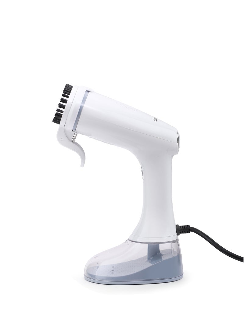 iSONIC مكواة بخار محمولة بقوة 1640 واط، مكواة بخار للملابس والأقمشة، مكواة سريعة التسخين وإزالة التجاعيد في 38 ثانية، 3 أوضاع قابلة للتعديل، بيضاء - Image 2