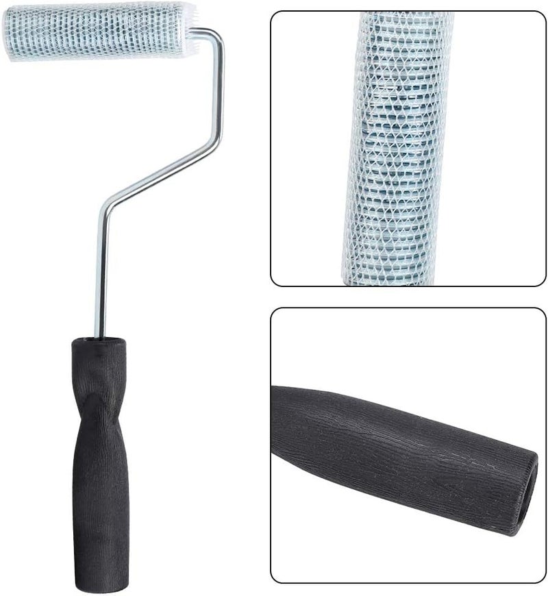 26x90mm Aluminum Alloy Fiberglass Laminating Bubble Spring Roller, Fiberglass Rolling Tool for FRP Production, Ergonomic Handle with High Strength Lightweight Design for Industrial - Image 5