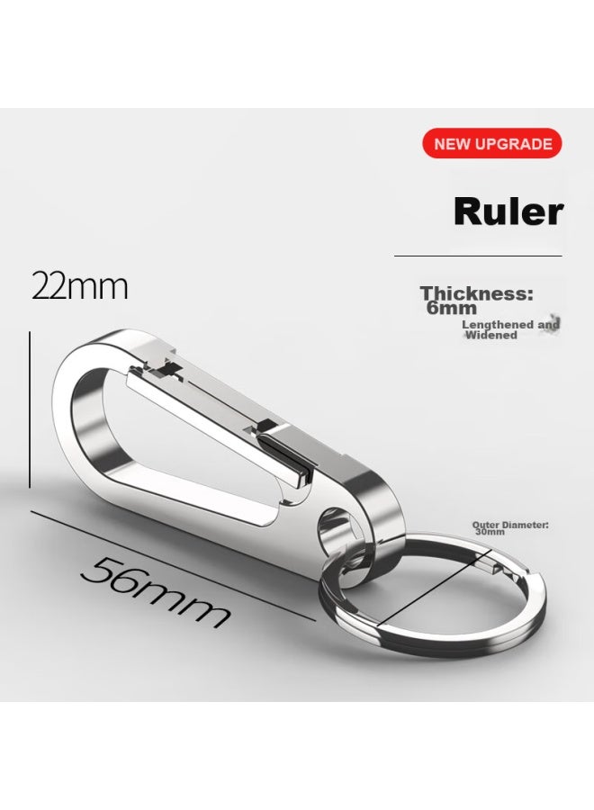 Laben 304 Stainless Steel Keychain, Men's Car Key Ring Pendant, Waist Hanging Ring, Key Fob Loop - Image 3