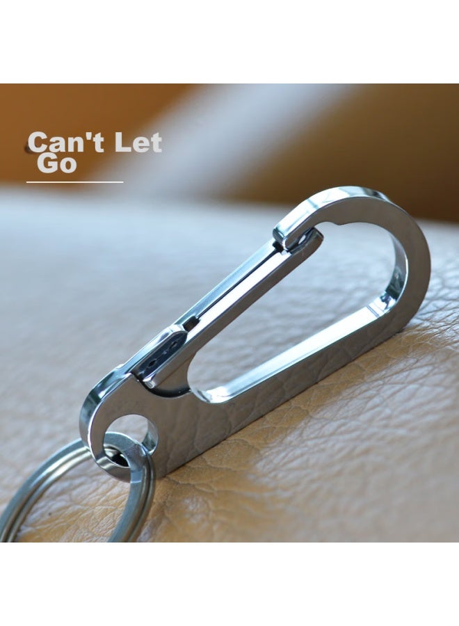 Laben 304 Stainless Steel Keychain, Men's Car Key Ring Pendant, Waist Hanging Ring, Key Fob Loop - Image 4