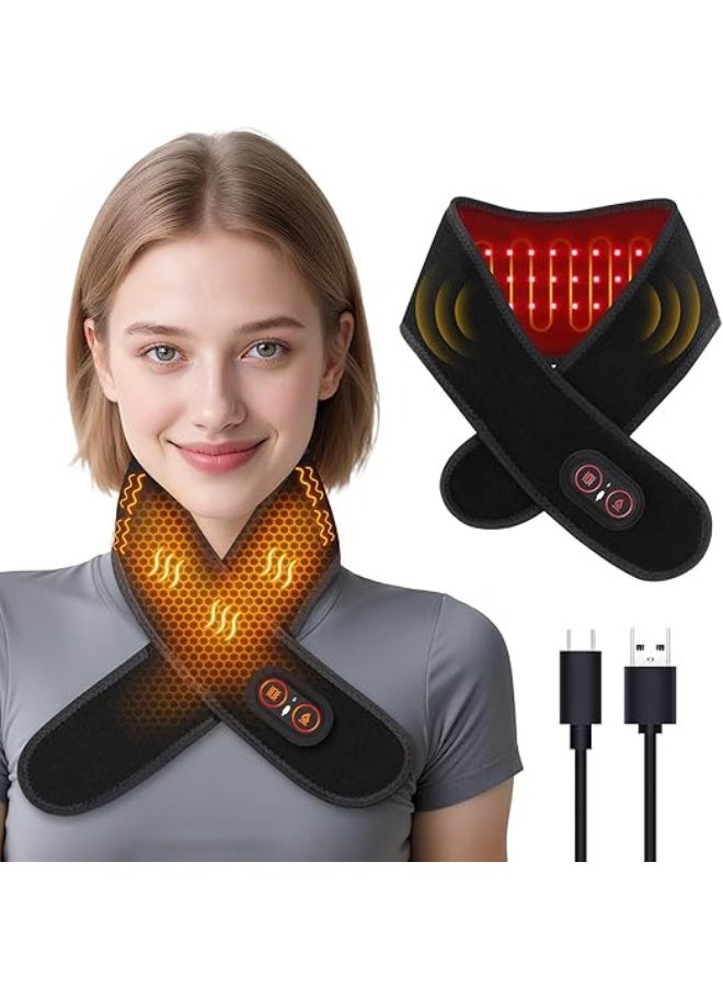 انججو أنججو وسادة تدفئة للرقبة مع مساج تدفئة يو إس بي لتخفيف آلام الرقبة - Image 1