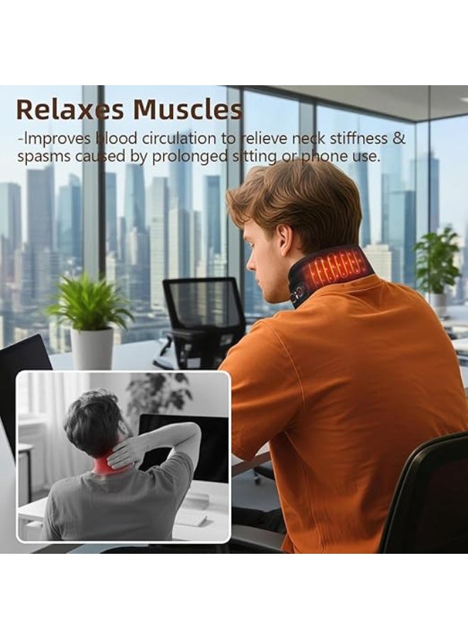 انججو أنججو وسادة تدفئة للرقبة مع مساج تدفئة يو إس بي لتخفيف آلام الرقبة - Image 3