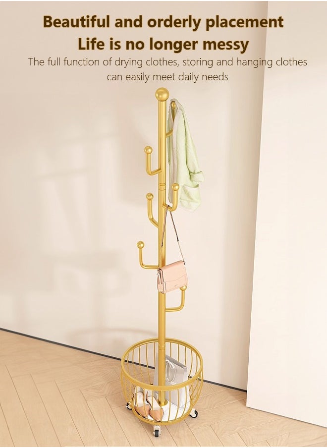 Coat Rack Coat Hanger Coat Rack Freestanding Adjustable Height Floor Hanger For Hanging Clothes  Hats  Bags In Bedroom  Living Room And Office