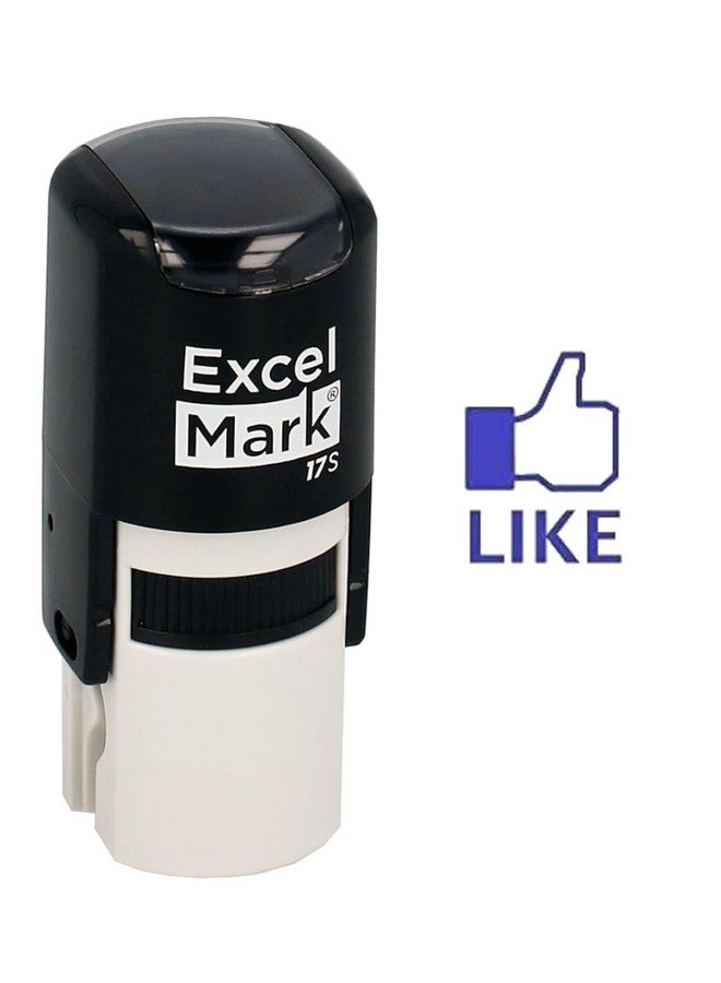 إكسلمارك مثل - ختم مدرسي مطاطي مستدير ذاتي الحبر من Excelmark - حبر أزرق - Image 1