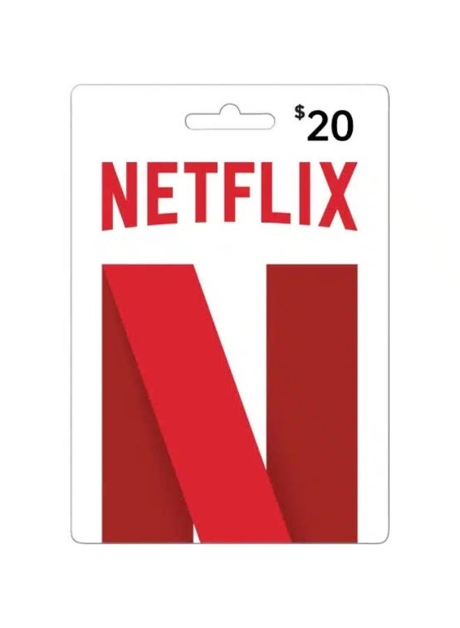 Netflix Gift Card $20 USA