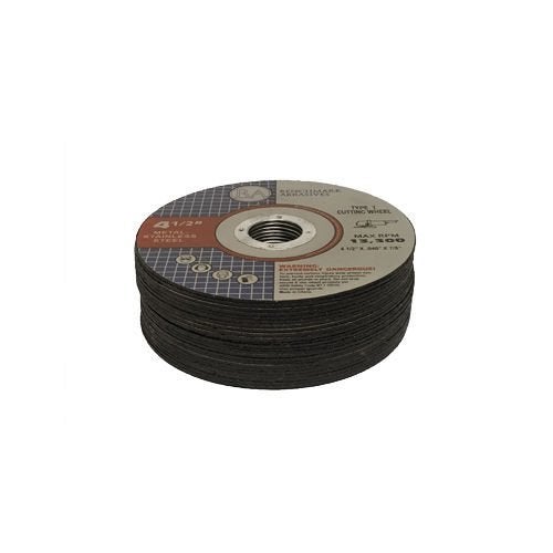 Benchmark Abrasives Grinder Cut Off Wheels 4 1/2 Inch Aluminum Oxide Thin Type 1 Angle Grinder Cutting Disc for Metal, Stainless Steel - with 7/8" Arbor Hole, Fast Grinder Cutting Wheel - 50 Count - Image 2
