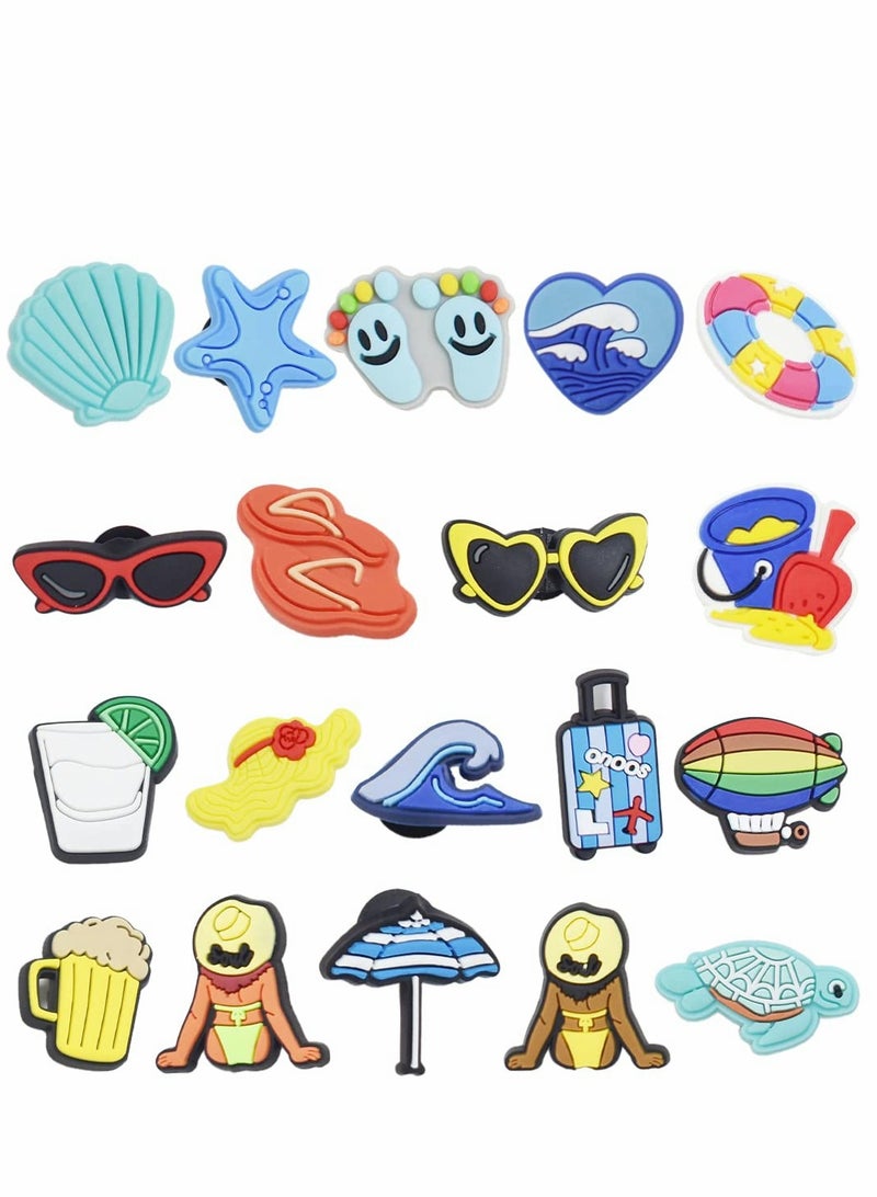 Excefore Shoe Decoration Charms, 26 Pcs Croc PVC Different Charm for Crocs Hole Hole Shoe/Buckle/Bracelet/Wristband, Kids Boys Girls Men Women Party Favor Gifts - Image 3