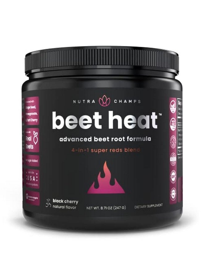 NutraChamps Beet Root Powder Circulation Supplement ; Superfood Powder Nitric Oxide Supplement With Beetroot Juice Super Reds Powder & Grape Seed Extract ; No Sugar Beet Supplement  - Image 1