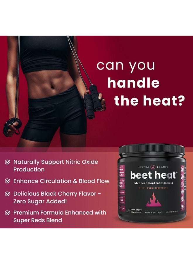 NutraChamps Beet Root Powder Circulation Supplement ; Superfood Powder Nitric Oxide Supplement With Beetroot Juice Super Reds Powder & Grape Seed Extract ; No Sugar Beet Supplement  - Image 4
