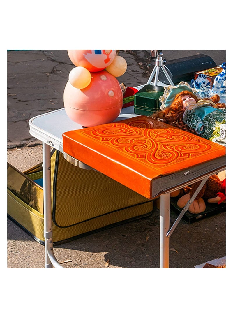 DubaiGallery Aluminum Folding Table 4 Foot, Adjustable Height Lightweight Portable Camping Table for Picnic Beach Outdoor Indoor - Image 5