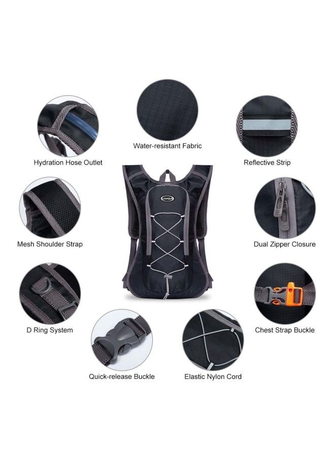 Generic Breathable Hydration Backpack With Water Bladder 50.0x30.0x1.5cm - Image 2