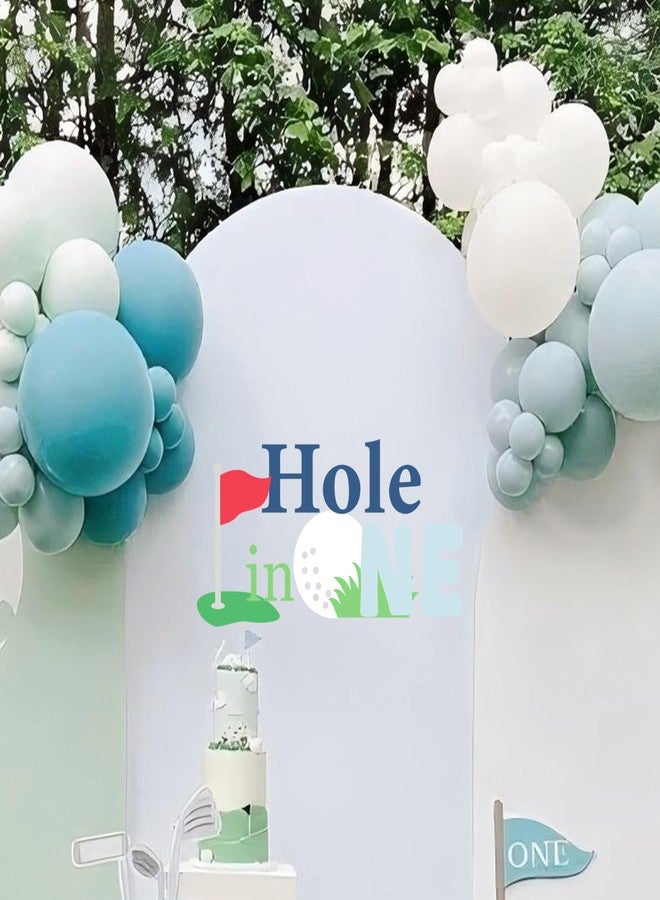 BOOMPA Golf Theme Hole in One Party Backdrop Decal Sign, Vinyl Wall Sticker, 23.6 x 11.8 inches (Green（Golf）) - Image 2