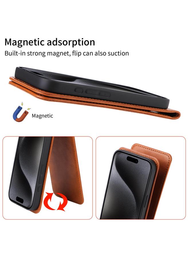 اس-توب جراب هاتف OPPO Reno11 PJH110 المغناطيسي العمودي المصنوع من الجلد - Image 4