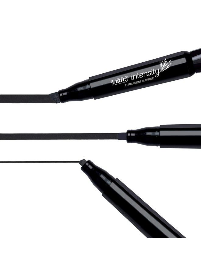 Bic Intensity Permanent Marker Tank Style Chisel Tip Box Of 36 Black Markers (Gpmm36Blk)  - Image 4